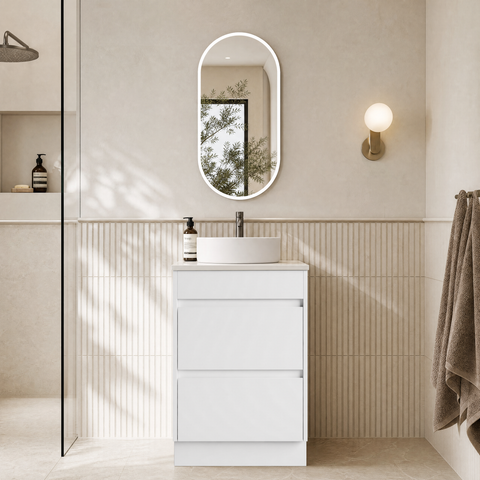 Aulic Leona 600mm floor standing vanity with vanity top