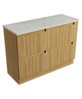 Alpine solid-surface stone top for the Aulic Lovina 1200mm floor standing vanity