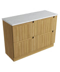 Cato solid-surface stone top for the Aulic Lovina 1200mm floor standing vanity
