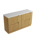 Pure solid-surface stone top for the Aulic Lovina 1500mm floor standing vanity