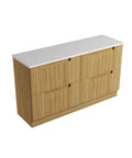 Snow solid-surface stone top for the Aulic Lovina 1500mm floor standing vanity