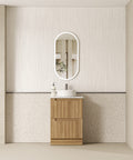 Aulic Lovina 600mm floor standing vanity styled in a bathroom