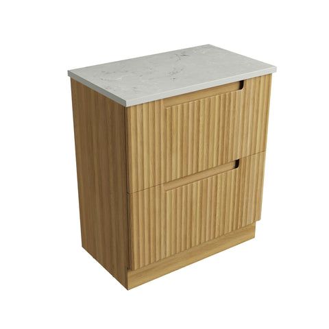 Alpine solid-surface stone top for the Aulic Lovina 750mm floor standing vanity