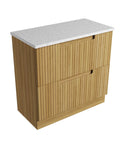Snow solid-surface stone top for the Aulic Lovina 900mm floor standing vanity