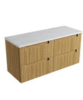 Cato solid-surface stone top for the Aulic Lovina Tier 1200mm wall hung vanity
