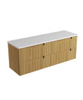 Snow solid-surface stone top for the Aulic Lovina Tier 1500mm wall hung vanity