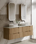 Aulic Lovina Tier 1800mm wall hung vanity shown in a finished bathroom