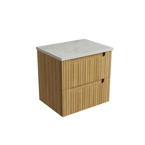 Alpine solid-surface stone top for the Aulic Lovina Tier 600mm wall hung vanity