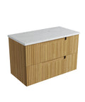 Cato solid-surface stone top for the Aulic Lovina Tier 900mm wall hung vanity