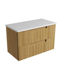 Pure solid-surface stone top for the Aulic Lovina Tier 900mm wall hung vanity
