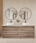Close-up styling shot of the Aulic Max 1800mm floor standing vanity
