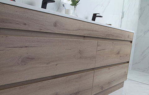 Aulic Max 1800mm floor standing vanity shown in a finished bathroom