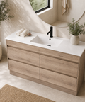 Aulic Max 750mm floor standing vanity shown in a finished bathroom