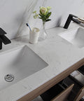 Aulic Max 750mm floor standing vanity styled in a bathroom