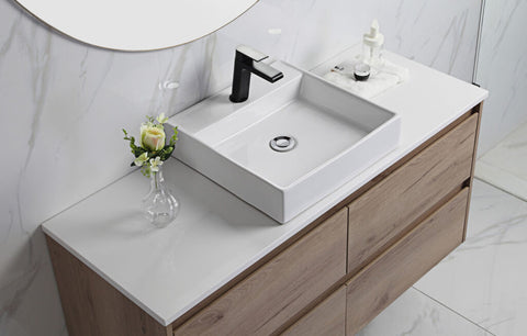 Aulic Max 750mm wall hung vanity shown in a finished bathroom
