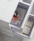 Aulic Maya 750mm floor standing vanity styled in a bathroom