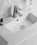 Close-up styling shot of the Aulic Maya 900mm floor standing vanity