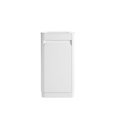 Aulic Mini Hartelle 470mm floor standing vanity in Matte White