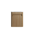 Aulic Mini Hartelle 470mm wall hung vanity in Harvest Oak