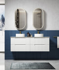 Aulic Neva 1500mm wall hung vanity dimensions diagram