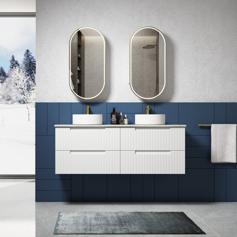 Aulic Neva 1500mm wall hung vanity dimensions diagram