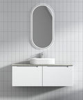 Front view of the Aulic Perla Mark II 1200mm wall hung vanity