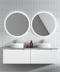 Front view of the Aulic Perla Mark II 1500mm wall hung vanity