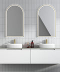 Front view of the Aulic Perla Mark II 1800mm wall hung vanity