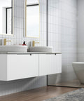 Aulic Perla Mark II 1800mm wall hung vanity in a bathroom setting