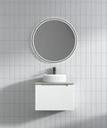 Front view of the Aulic Perla Mark II 600mm wall hung vanity
