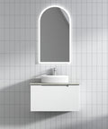 Front view of the Aulic Perla Mark II 750mm wall hung vanity