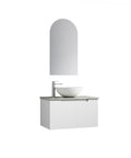 Aulic Perla Mark II 750mm wall hung vanity shown in a finished bathroom