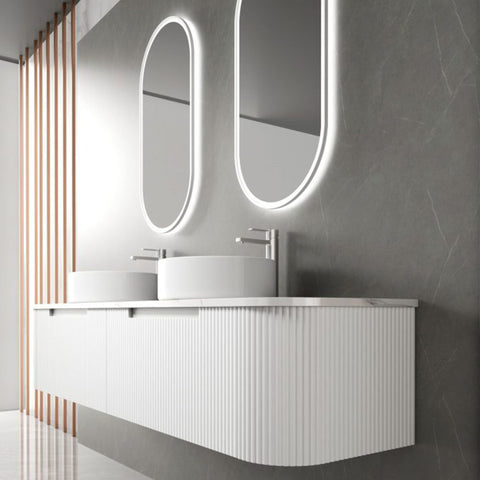 Aulic Petra Mark II 1500mm wall hung vanity in a bathroom setting