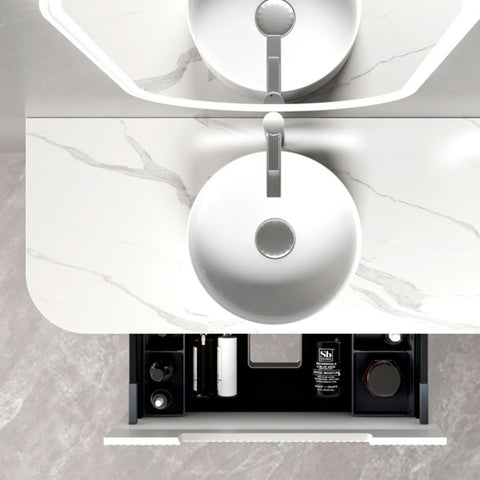 Aulic Petra Mark II 1800mm wall hung vanity shown in a finished bathroom