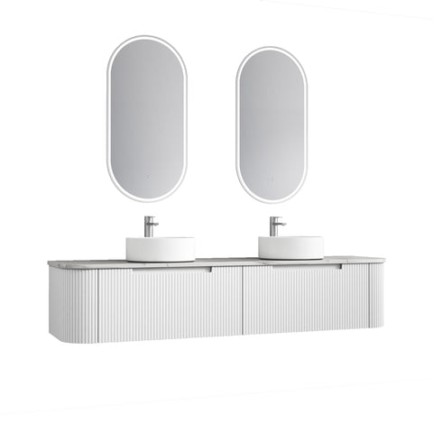 Aulic Petra Mark II 1800mm wall hung vanity in a bathroom setting