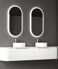 Side view of the Aulic Petra Mark II 1800mm wall hung vanity showing drawer depth