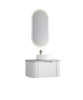 Aulic Petra Mark II 750mm wall hung vanity in a bathroom setting