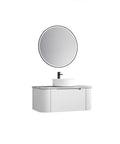 Aulic Petra Mark II 900mm wall hung vanity in a bathroom setting