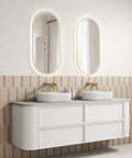 Aulic Ramee 1800mm wall hung vanity shown in a finished bathroom