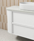 Aulic Ramee 750mm wall hung vanity in a bathroom setting