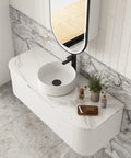 Aulic Savio 1200mm wall hung vanity shown in a finished bathroom