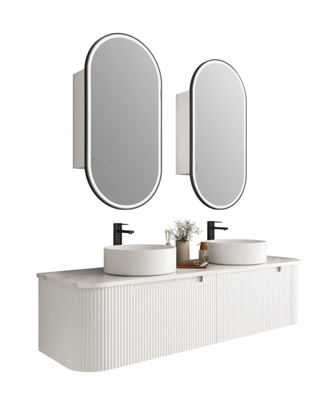 Aulic Savio 1500mm wall hung vanity shown in a finished bathroom
