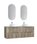 Aulic Tuscana 1500mm wall hung vanity in a bathroom setting