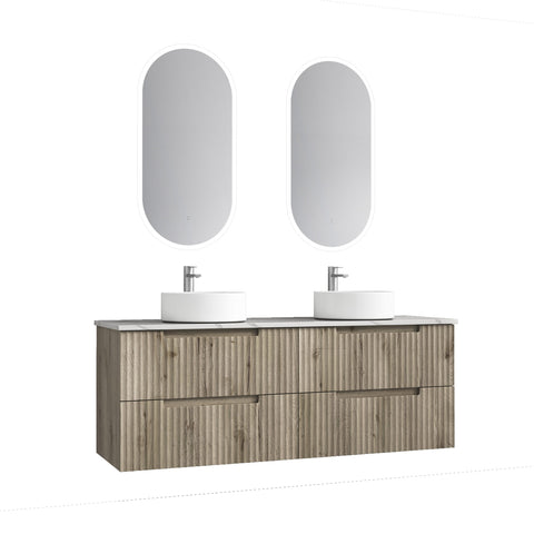 Aulic Tuscana 1500mm wall hung vanity in a bathroom setting