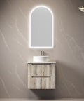 Front view of the Aulic Tuscana 600mm wall hung vanity