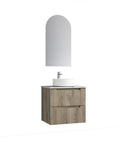 Aulic Tuscana 600mm wall hung vanity shown in a finished bathroom