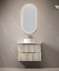 Front view of the Aulic Tuscana 750mm wall hung vanity