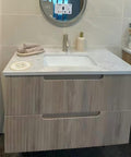 Aulic Tuscana 750mm wall hung vanity shown in a finished bathroom