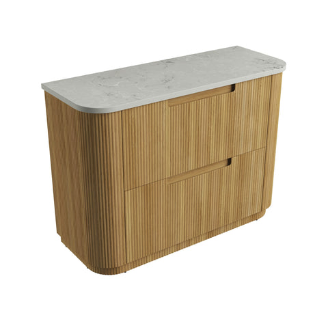 Alpine solid-surface stone top for the Aulic Varcelli 1200mm floor standing vanity