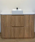 Aulic Varcelli 1200mm floor standing vanity shown in a finished bathroom